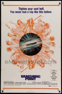 1j945 VANISHING POINT 1sh '71 car chase cult classic, you never had a trip like this before!