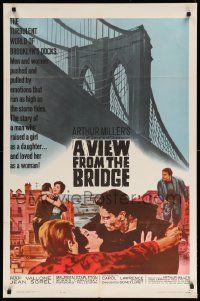 1j952 VIEW FROM THE BRIDGE 1sh '62 Raf Vallone, Miller's towering drama of love & obsession!