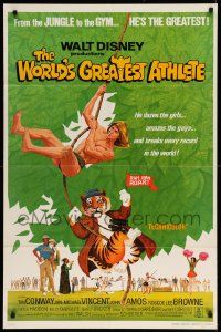 1j986 WORLD'S GREATEST ATHLETE 1sh R74 Walt Disney, Jan-Michael Vincent goes from jungle to gym!