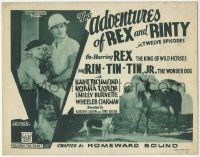 1k079 ADVENTURES OF REX & RINTY chapter 4 TC '35 serial about a horse and German Shepherd dog!