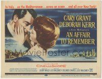 1k080 AFFAIR TO REMEMBER TC '57 art of Cary Grant about to kiss Deborah Kerr, Leo McCarey classic!