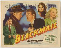 1k114 BLACKMAIL TC '47 William Marshall, Adele Mara, Ricardo Cortez, cool film noir!