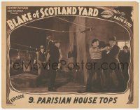 1k611 BLAKE OF SCOTLAND YARD chapter 9 LC '37 Ralph Byrd fights bad guys on Parisian House Tops!