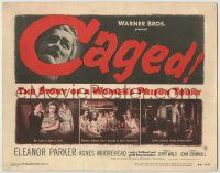 1k125 CAGED TC '50 Eleanor Parker is one of the women without men, except in their memories!