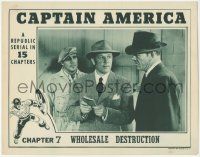 1k629 CAPTAIN AMERICA chapter 7 LC '44 cool border art w/ the Marvel superhero, c/u of Dick Purcell