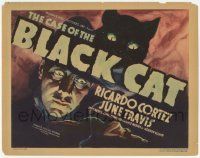 1k132 CASE OF THE BLACK CAT TC '36 wonderful art of Ricardo Cortez as Perry Mason, ultra rare!