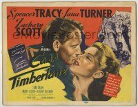 1k133 CASS TIMBERLANE TC '48 romantic artwork of Spencer Tracy about to kiss sexy Lana Turner!