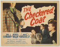 1k139 CHECKERED COAT TC '48 Tom Conway, Noreen Nash, Hurd Hatfield, smoking gun, crime film noir!