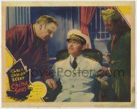 1k644 CHINA SEAS linen LC '35 Clark Gable tells Wallace Beery to do his worst, you can't scare me!