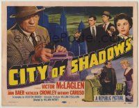 1k140 CITY OF SHADOWS TC '55 gangster Victor McLaglen with slots machines in New York City!