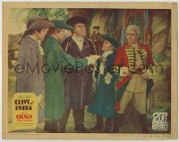 1k647 CLIVE OF INDIA LC '35 Ronald Colman in uniform w/ Robert Greig and three other men!