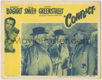 1k651 CONFLICT LC #4 R56 tense scene with Humphrey Bogart & Sydney Greenstreet, film noir!