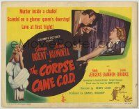 1k145 CORPSE CAME C.O.D. TC '47 Joan Blondell, George Brent, Adele Jergens, glamor queen scandal!
