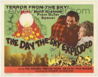 1k159 DAY THE SKY EXPLODED TC '61 terror from the sky, Earth attacked from outer space, sci-fi!