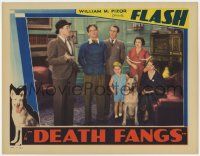 1k667 DEATH FANGS LC '34 family gathered around Flash the Wonder Dog looking puzzled!