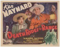 1k160 DEATH RIDES THE RANGE TC '40 cowboy Ken Maynard in cave with sidekick Julian Rivero!