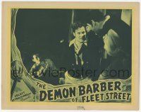 1k669 DEMON BARBER OF FLEET STREET LC '39 Tod Slaughter as Sweeney Todd in middle of fight!