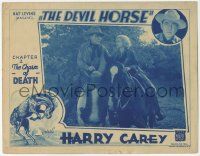 1k674 DEVIL HORSE chapter 2 LC '32 Harry Carey on horseback by Greta Granstedt in Chasm of Death!