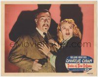 1k679 DOCKS OF NEW ORLEANS LC #2 '48 Roland Winters as Charlie Chan & Virginia Dale in peril!