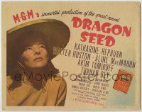 1k172 DRAGON SEED TC '44 great close up of Asian Katherine Hepburn, from Pearl S. Buck novel!