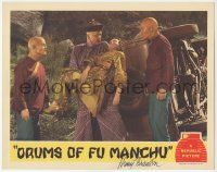 1k686 DRUMS OF FU MANCHU signed LC '40 by Henry Brandon, who's holding girl, Sax Rohmer serial!
