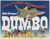 1k174 DUMBO TC R72 colorful animated cartoon art from Walt Disney circus elephant classic!