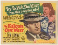 1k181 FALCON OUT WEST TC '44 detective Tom Conway must pick a killer from a sexy tempting trio!