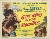 1k202 GENE AUTRY & THE MOUNTIES TC '50 Gene Autry & Champion ride with the Canadian Mounted Police!