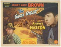 1k203 GHOST RIDER TC '43 tough cowboy Johnny Mack Brown with gun + Sheriff Raymond Hatton!