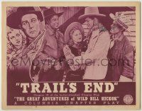 1k727 GREAT ADVENTURES OF WILD BILL HICKOK chap 15 LC '38 Bill Elliott, Carole Wayne, Trail's End!