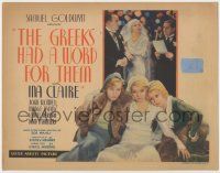1k041 GREEKS HAD A WORD FOR THEM TC '32 Joan Blondell, Ina Claire & Madge Evans are gold diggers!