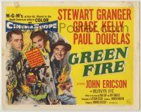 1k213 GREEN FIRE TC '54 beautiful Grace Kelly, Stewart Granger, Paul Douglas!