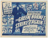 1k214 GREEN HORNET STRIKES AGAIN TC '40 best image of Warren Hull in costume, cool comic strip art!