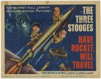 1k219 HAVE ROCKET WILL TRAVEL TC '59 wonderful sci-fi art of The Three Stooges in space!
