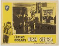 1k744 HIGH SIERRA LC #5 R56 Humphrey Bogart as Mad Dog Killer Roy Earle holding up hotel!