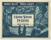 1k228 I KNOW WHERE I'M GOING TC '47 Wendy Hiller & Roger Livesey, Powell & Pressburger classic!