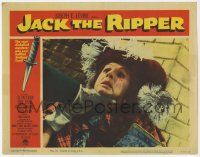 1k761 JACK THE RIPPER LC #3 '60 extreme close up of woman being strangled by the serial killer!