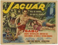 1k237 JAGUAR TC '55 Sabu lays with sexy Chiquita + art of him in jungle!
