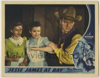 1k765 JESSE JAMES AT BAY LC '41 outlaw Roy Rogers protects scared Sally Payne & Gale Storm!