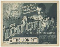 1k287 LOST CITY chapter 10 TC '35 cool high-voltage jungle sci-fi serial, The Lion Pit!