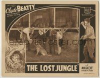 1k810 LOST JUNGLE LC '34 Mickey Rooney stops animla trainer Clyde Beatty from taking his dog, rare!