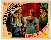 1k814 LOVE ON THE RUN LC '36 Joan Crawford between Clark Gable & Franchot Tone!