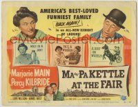 1k293 MA & PA KETTLE AT THE FAIR TC '52 Marjorie Main & Percy Kilbride, America's best-loved family
