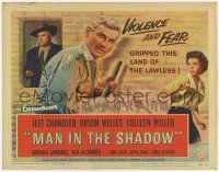 1k312 MAN IN THE SHADOW TC '58 Jeff Chandler, Orson Welles & Colleen Miller in a lawless land!