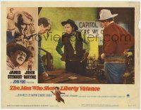 1k026 MAN WHO SHOT LIBERTY VALANCE LC #2 '62 Lee Marvin by James Stewart & John Wayne at vote!