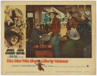 1k029 MAN WHO SHOT LIBERTY VALANCE LC #7 '62 John Wayne takes charge from James Stewart & O'Brien!