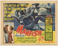 1k316 MANFISH TC '56 aqua-lung divers in death struggle with each other & sea creatures!