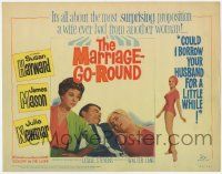 1k320 MARRIAGE-GO-ROUND TC '60 Julie Newmar wants to borrow Susan Hayward's husband James Mason!