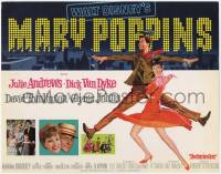 1k324 MARY POPPINS TC '64 Disney classic, art of Dick Van Dyke & Julie Andrews dancing!