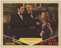 1k829 MERRILY WE LIVE LC '38 Brian Aherne between pretty Constance Bennett & Phillip Reed!